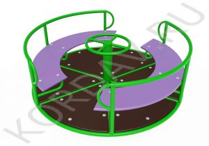 Карусель с рулём D-1620 Высота 600 D=5600 ИО 7.051 (4)